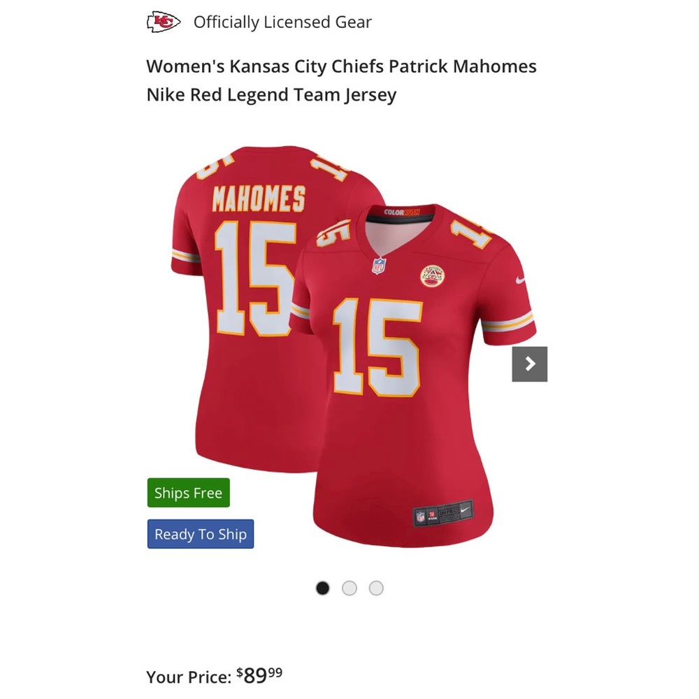 Nike - Women’s Patrick Mahomes Jersey